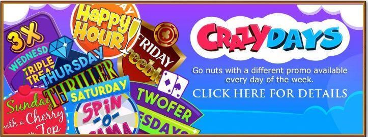 Royal Ace Casino - Crazy Days promo