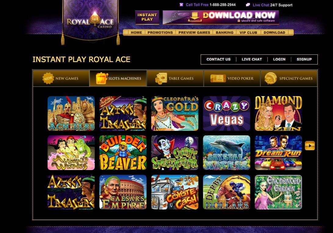 Royal Ace Casino Games