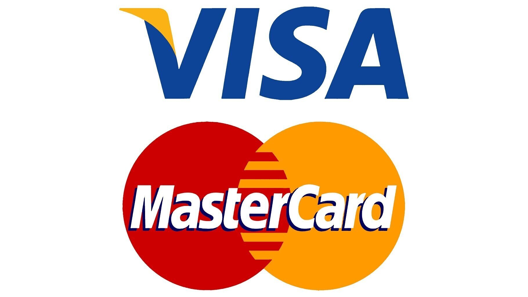 Visa and mastercard logo