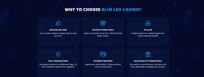 About Blue Leo Casino