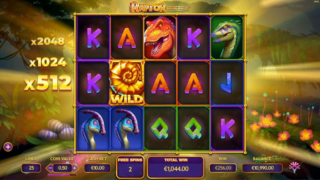 Raptor Double Max freespins_feature