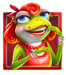 Elvis Frog in Vegas - Lady/Girl Frog symbol