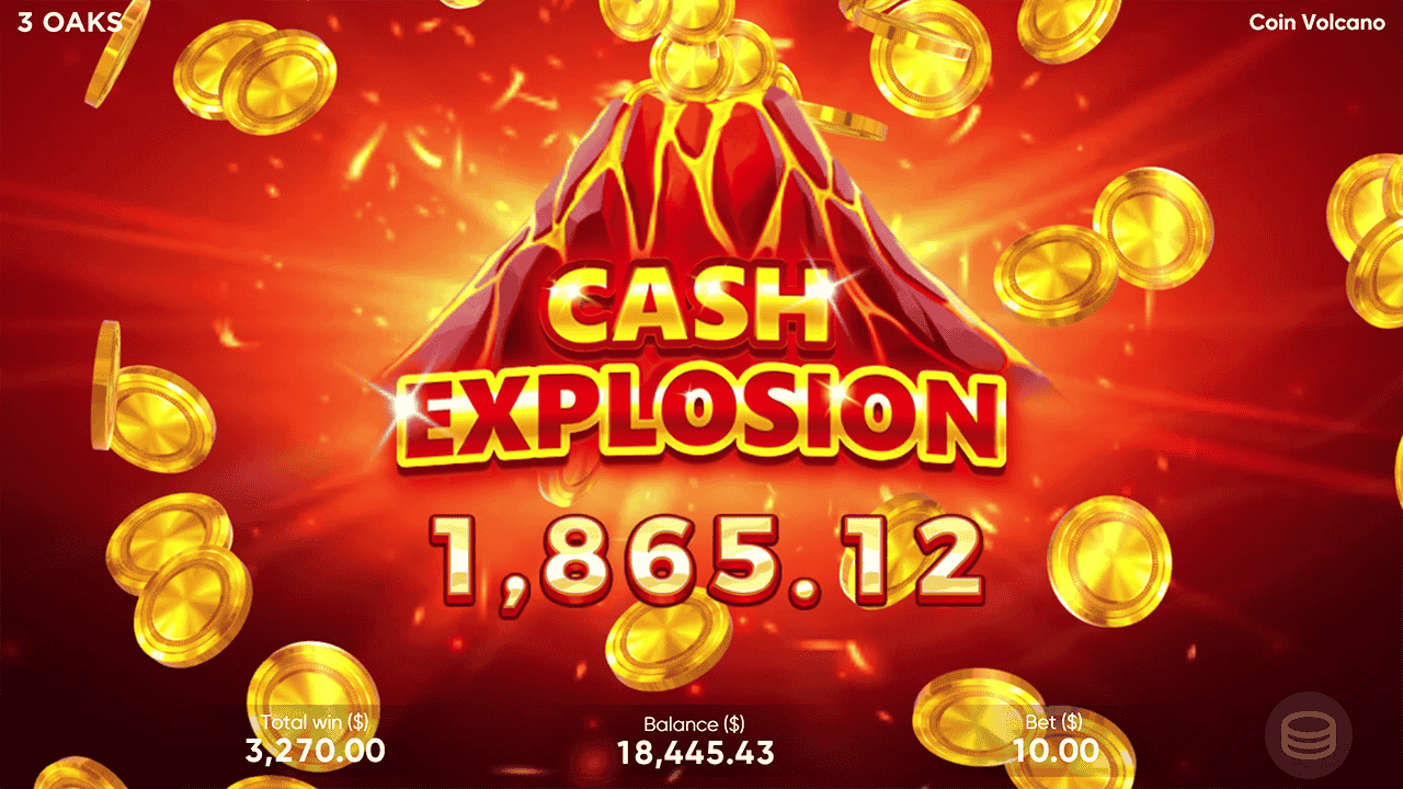 Coin Volcano - Explosion