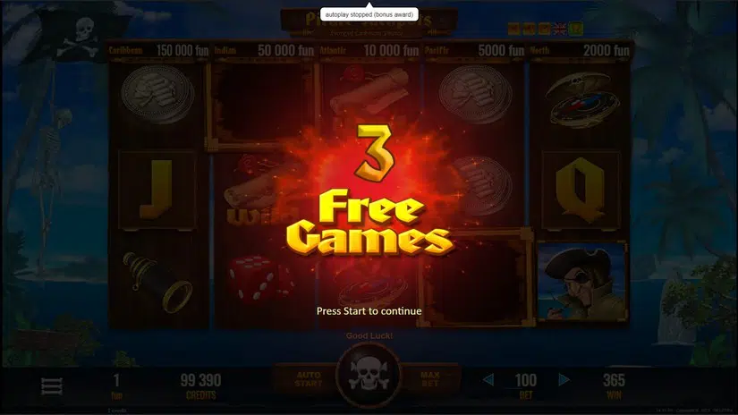 Pirate Jackpots - free spins