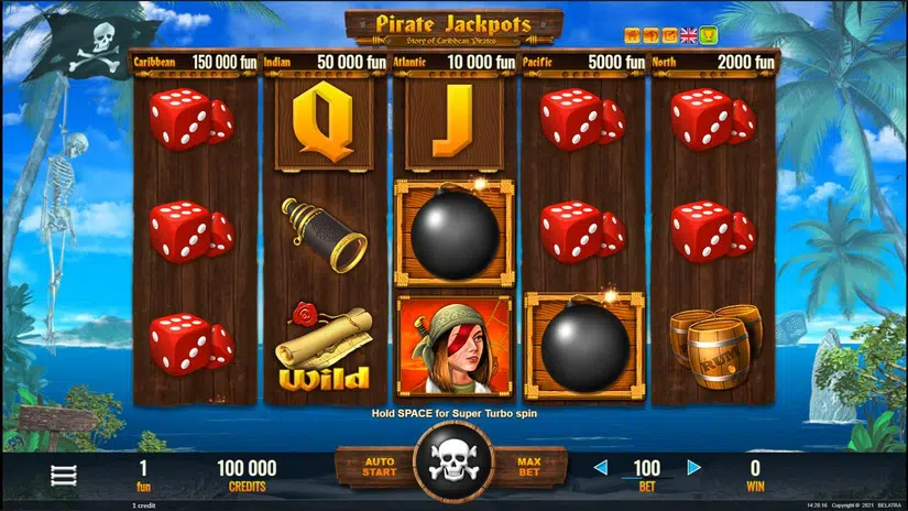 Pirate Jackpots - gameplay