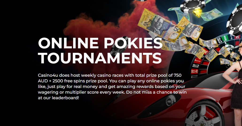 Casino4U Tournaments page