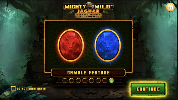 Mighty Wild Jaguar gamble feature